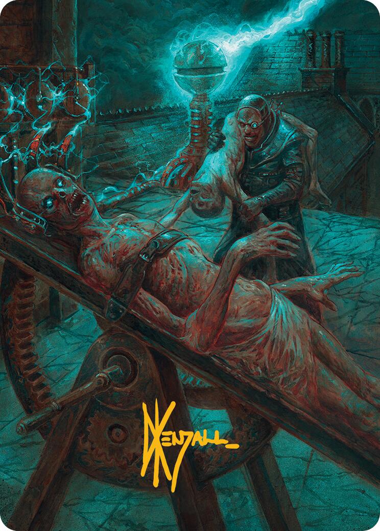 Rooftop Storm Art Card (Gold-Stamped Signature) [Innistrad Remastered Art Series] - Destination Retro