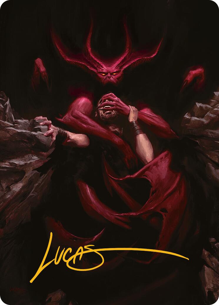 Infernal Grasp Art Card (Gold-Stamped Signature) [Innistrad Remastered Art Series] - Destination Retro