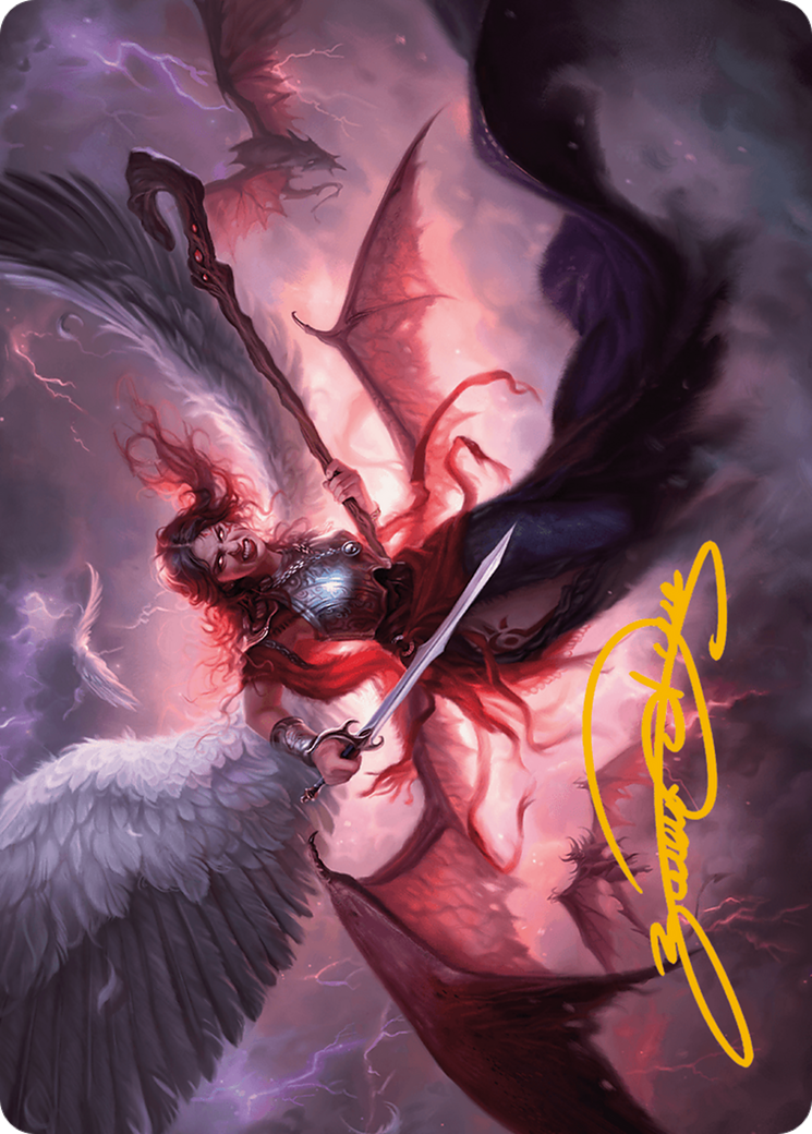 Kaalia of the Vast Art Card (Gold-Stamped Signature) [Modern Horizons 3 Art Series] - Destination Retro