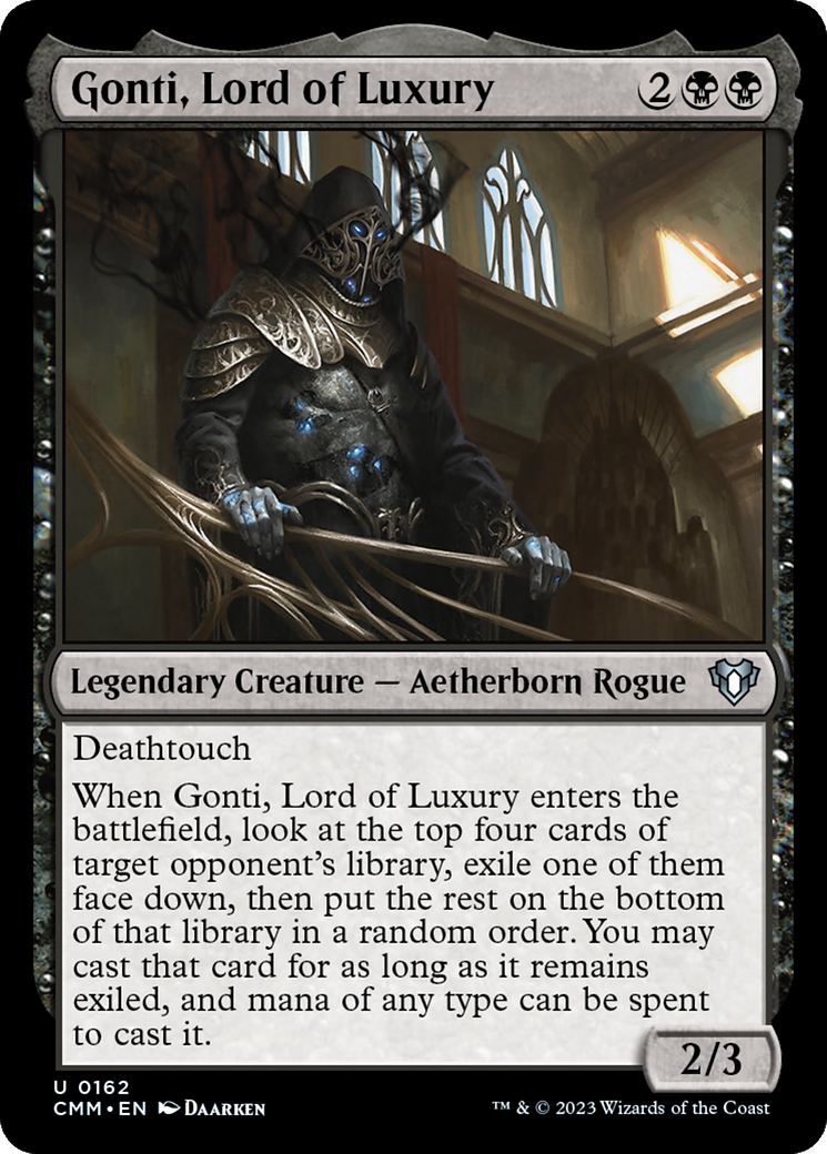Gonti, Lord of Luxury [Commander Masters] - Destination Retro