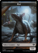 Eldrazi Spawn // Rat Double-Sided Token [Commander Masters Tokens] - Destination Retro