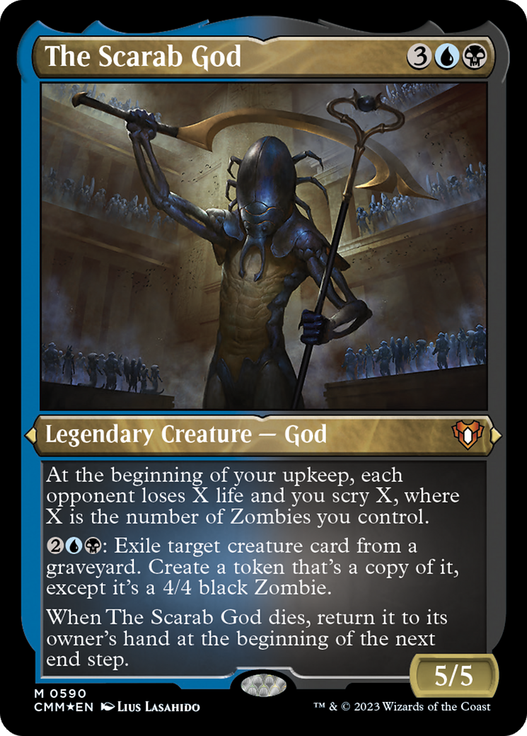 The Scarab God (Foil Etched) [Commander Masters] - Destination Retro