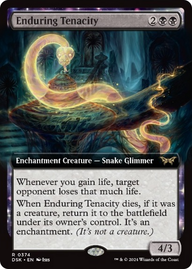Enduring Tenacity (Extended Art) [Duskmourn: House of Horror] - Destination Retro