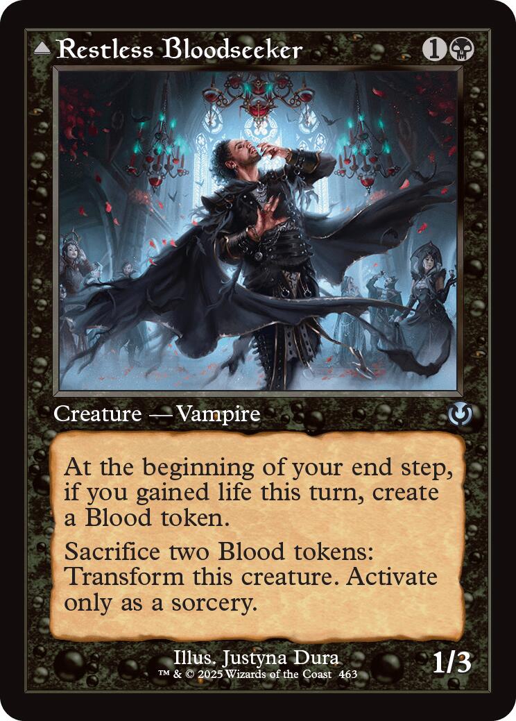 Restless Bloodseeker // Bloodsoaked Reveler (Retro Frame) [Innistrad Remastered] - Destination Retro
