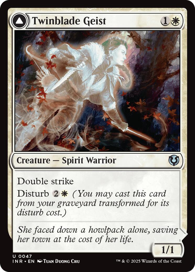 Twinblade Geist // Twinblade Invocation [Innistrad Remastered] - Destination Retro