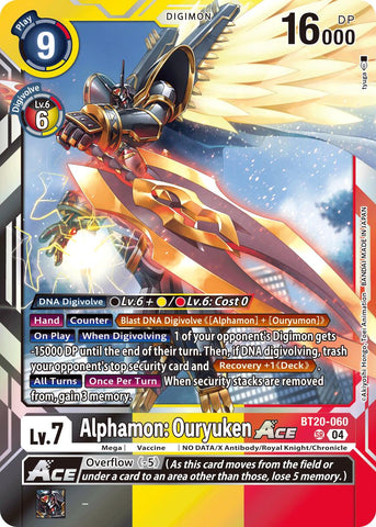 Alphamon: Ouryuken ACE [BT20-060] [Release Special Booster Ver.2.5] - Destination Retro