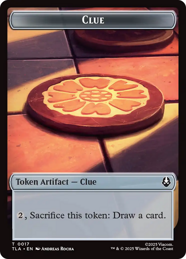 Monk // Clue (0017) Double-Sided Token [Avatar: The Last Airbender Tokens] - Destination Retro