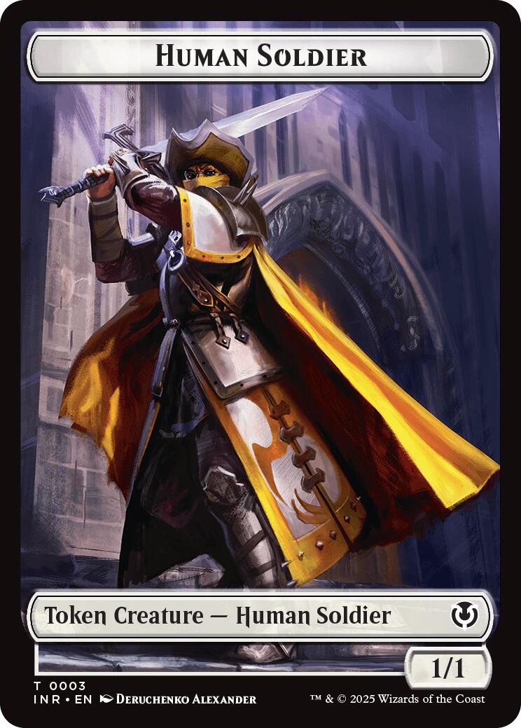 Human Soldier (0003) // Clue Double-Sided Token [Innistrad Remastered Tokens] - Destination Retro