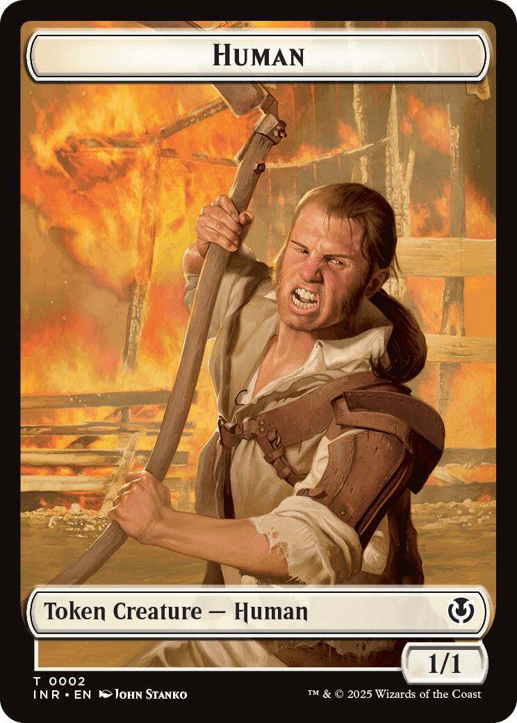 Spirit // Human (0002) Double-Sided Token [Innistrad Remastered Tokens] - Destination Retro