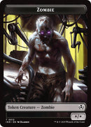Zombie (0011) // Zombie (0012) Double-Sided Token [Innistrad Remastered Tokens] - Destination Retro