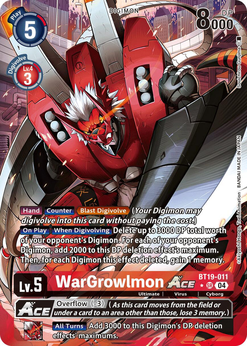 WarGrowlmon ACE [BT19-011] (Alternate Art) [Release Special Booster Ver.2.5] - Destination Retro