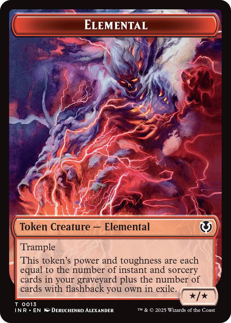 Elemental // Human (0014) Double-Sided Token [Innistrad Remastered Tokens] - Destination Retro