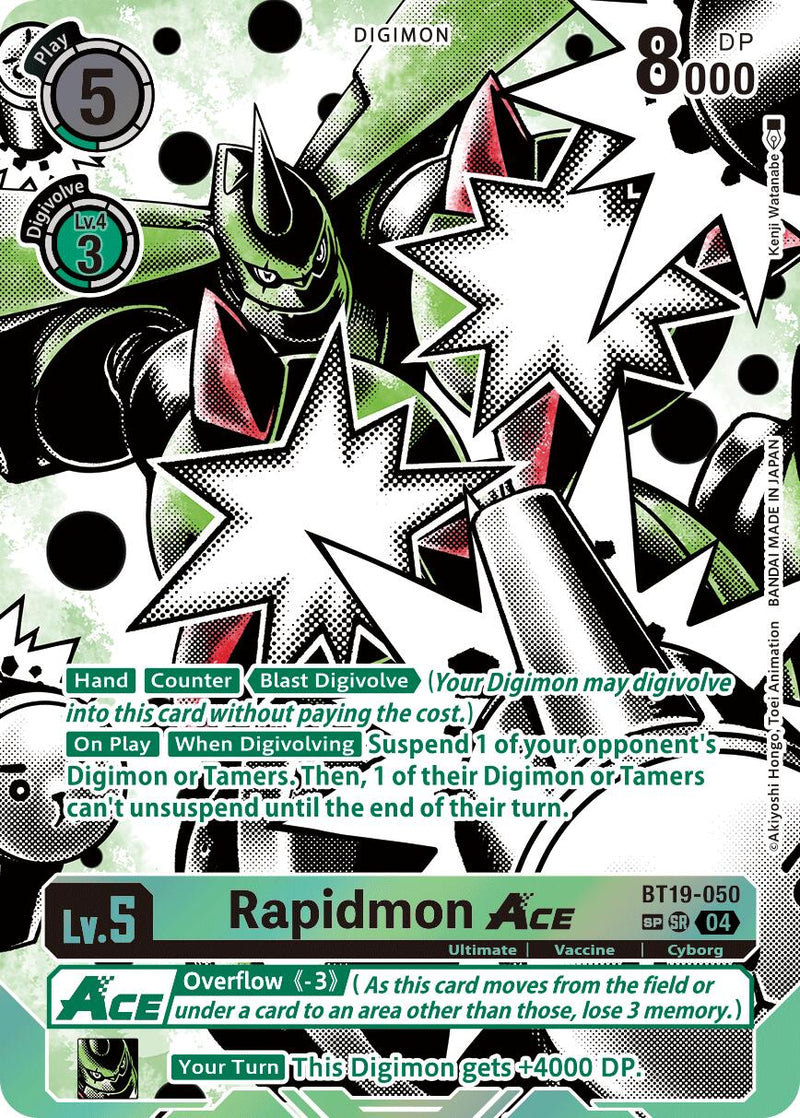 Rapidmon ACE [BT19-050] (Textured) [Release Special Booster Ver.2.5] - Destination Retro