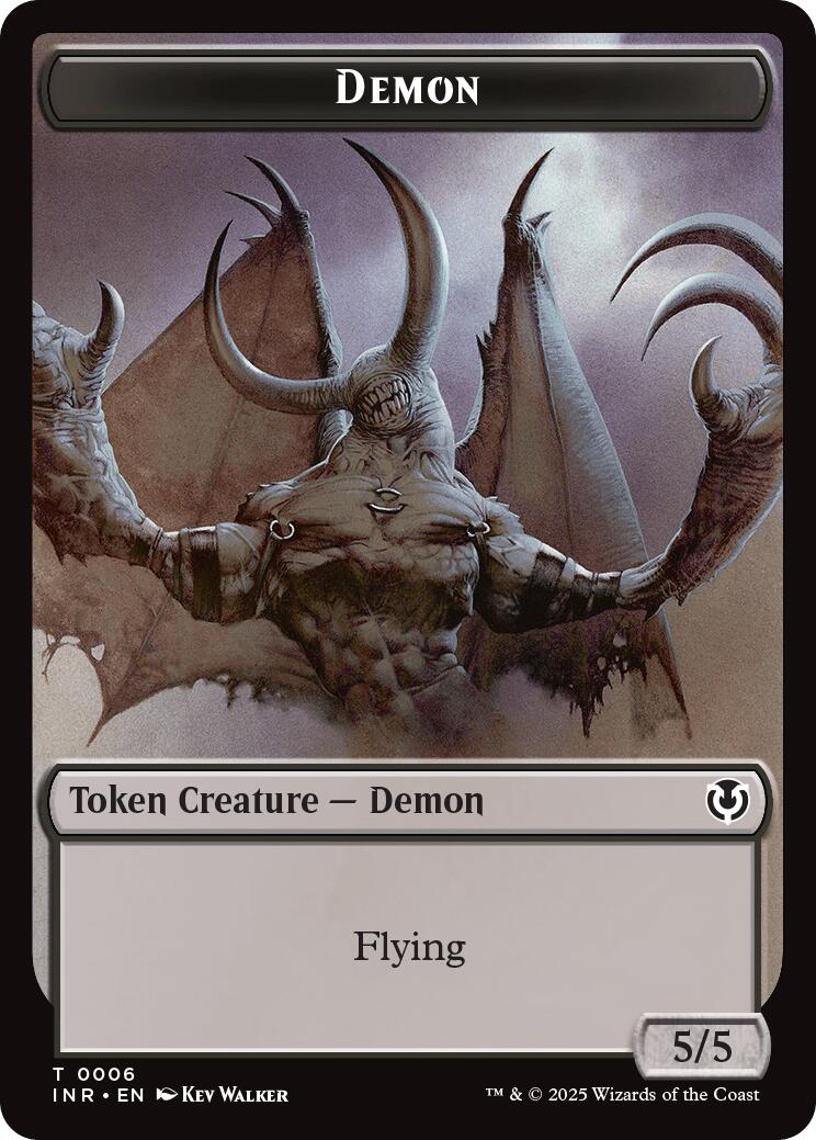 Demon // Human Cleric Double-Sided Token [Innistrad Remastered Tokens] - Destination Retro