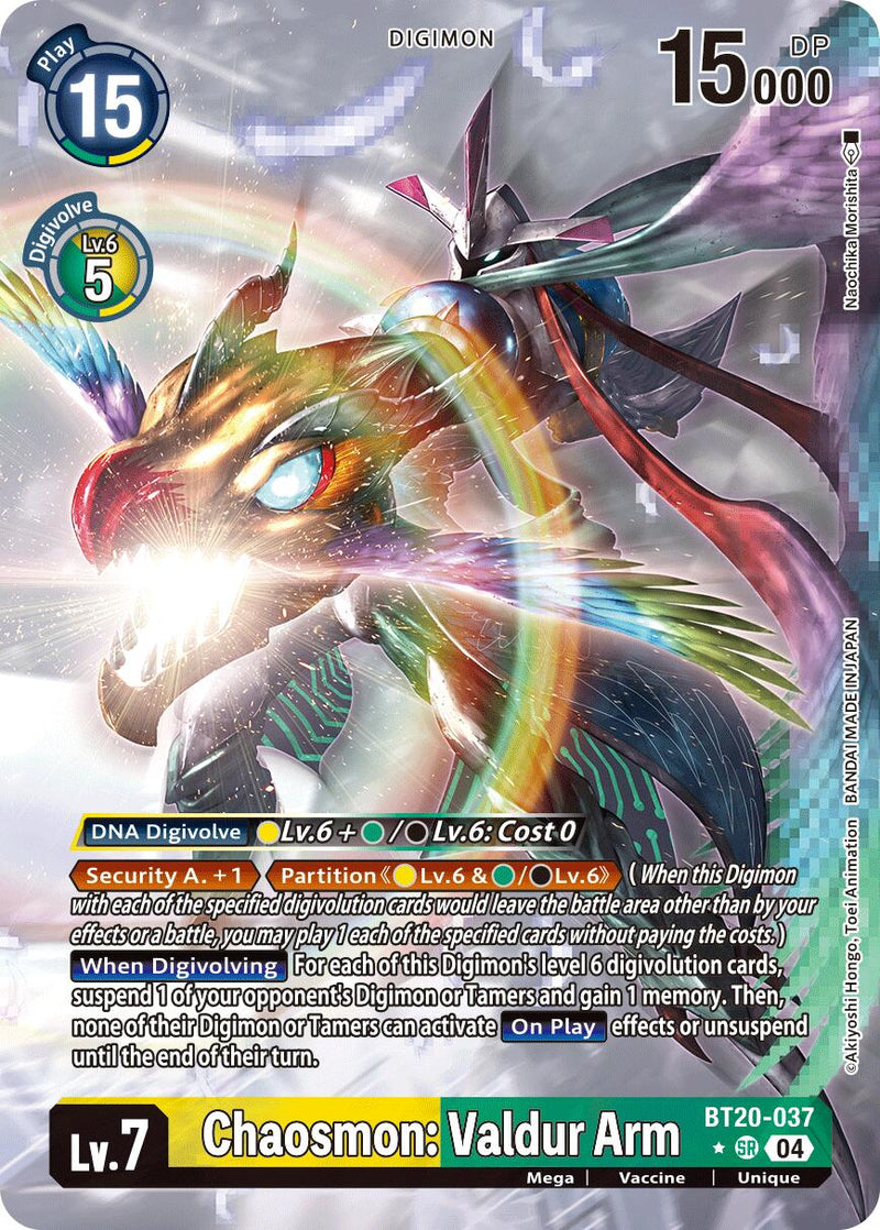 Chaosmon: Valdur Arm [BT20-037] (Alternate Art) [Release Special Booster Ver.2.5] - Destination Retro