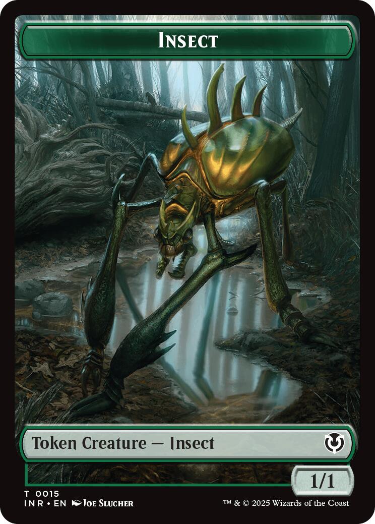 Insect // Spider Double-Sided Token [Innistrad Remastered Tokens] - Destination Retro
