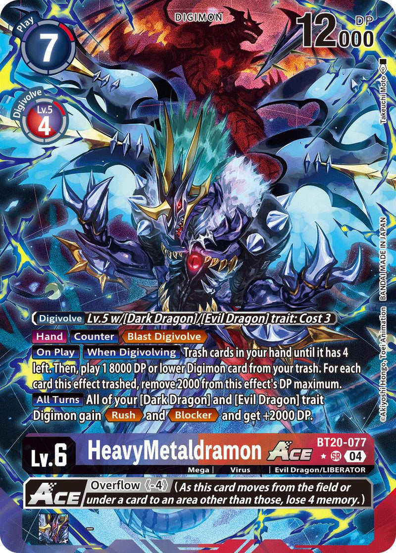 HeavyMetaldramon ACE [BT20-077] (Alternate Art) [Release Special Booster Ver.2.5] - Destination Retro