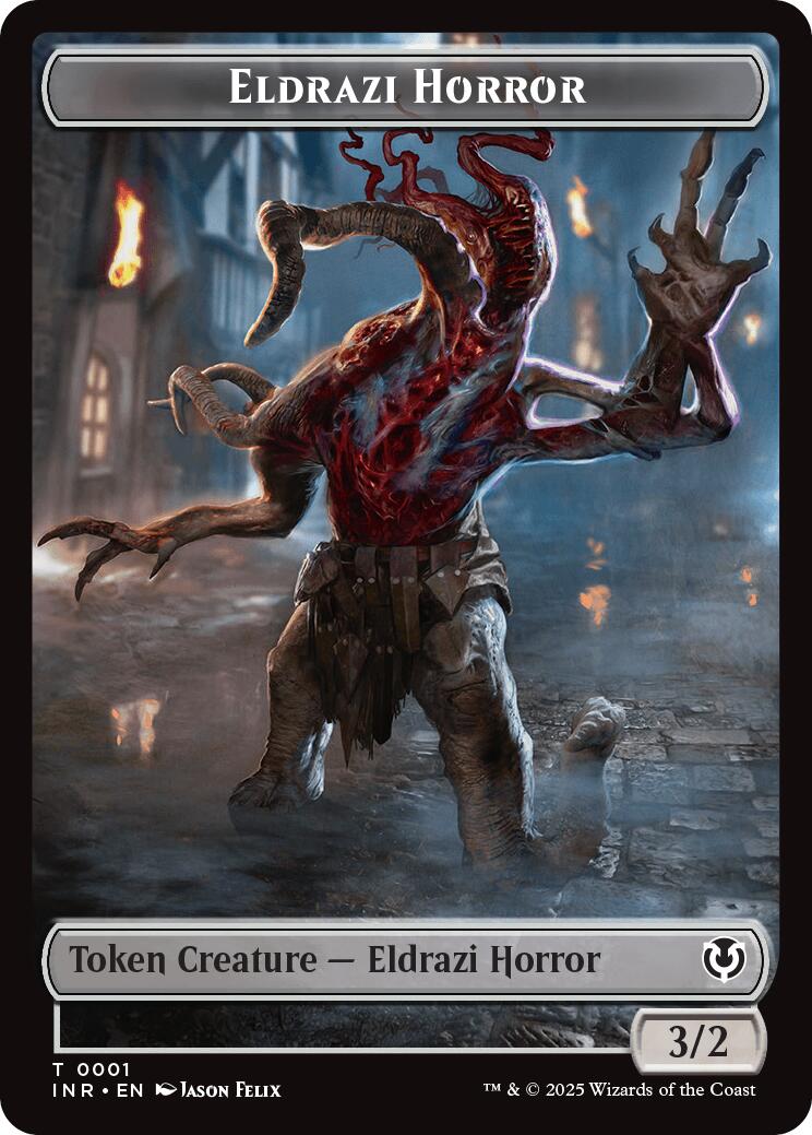 Clue // Eldrazi Horror Double-Sided Token [Innistrad Remastered Tokens] - Destination Retro