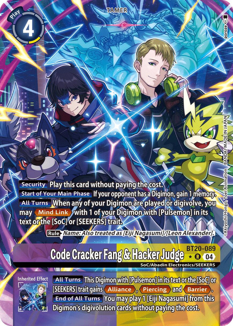 Code Cracker Fang & Hacker Judge [BT20-089] (Alternate Art) [Release Special Booster Ver.2.5] - Destination Retro
