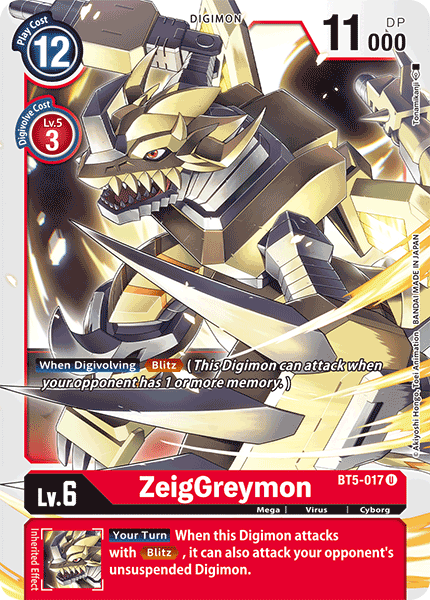 ZeigGreymon [BT5-017] [Battle of Omni] - Destination Retro