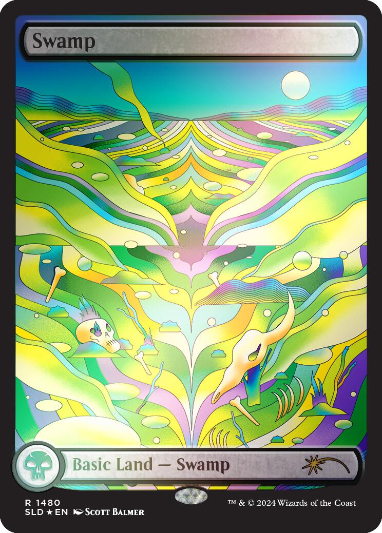 Swamp (1480) (Rainbow Foil) [Secret Lair Drop Series] - Destination Retro