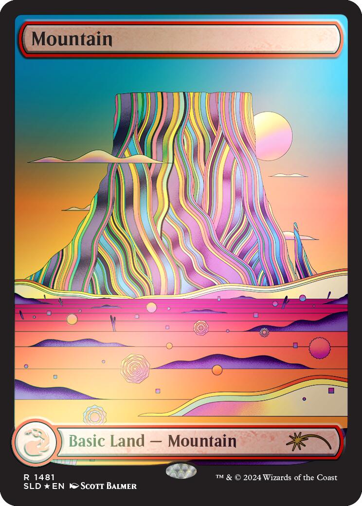 Mountain (1481) (Rainbow Foil) [Secret Lair Drop Series] - Destination Retro