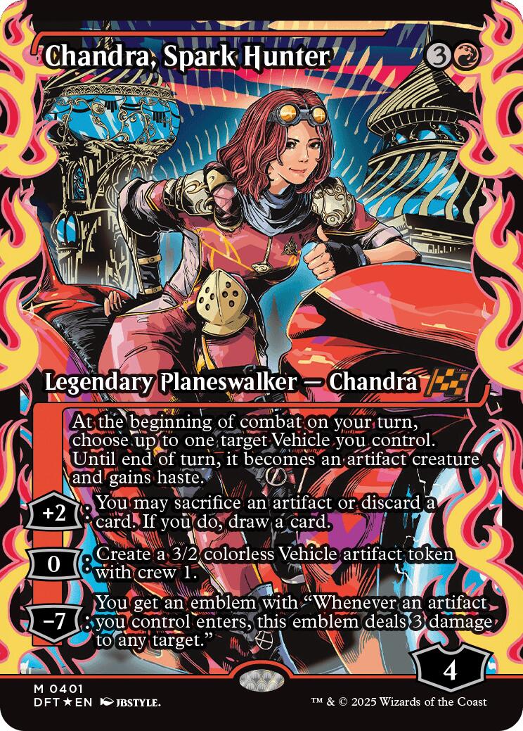 Chandra, Spark Hunter (Showcase) (Japanese) [Aetherdrift] - Destination Retro