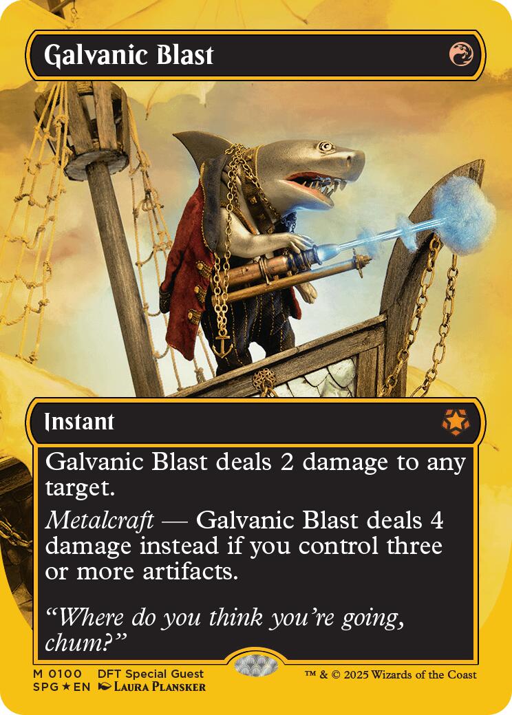 Galvanic Blast (Borderless) (First-Place Foil) [Aetherdrift Special Guests] - Destination Retro