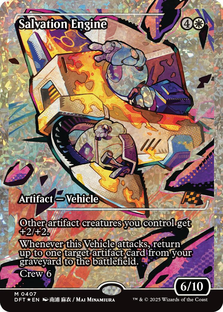 Salvation Engine (Showcase Fracture Foil) (Japanese) [Aetherdrift] - Destination Retro