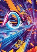 Spotcycle Scouter Art Card (Gold-Stamped Signature) [Aetherdrift Art Series] - Destination Retro