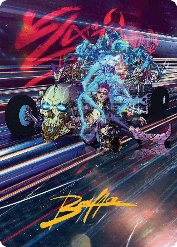 Midnight Mangler Art Card (Gold-Stamped Signature) [Aetherdrift Art Series] - Destination Retro