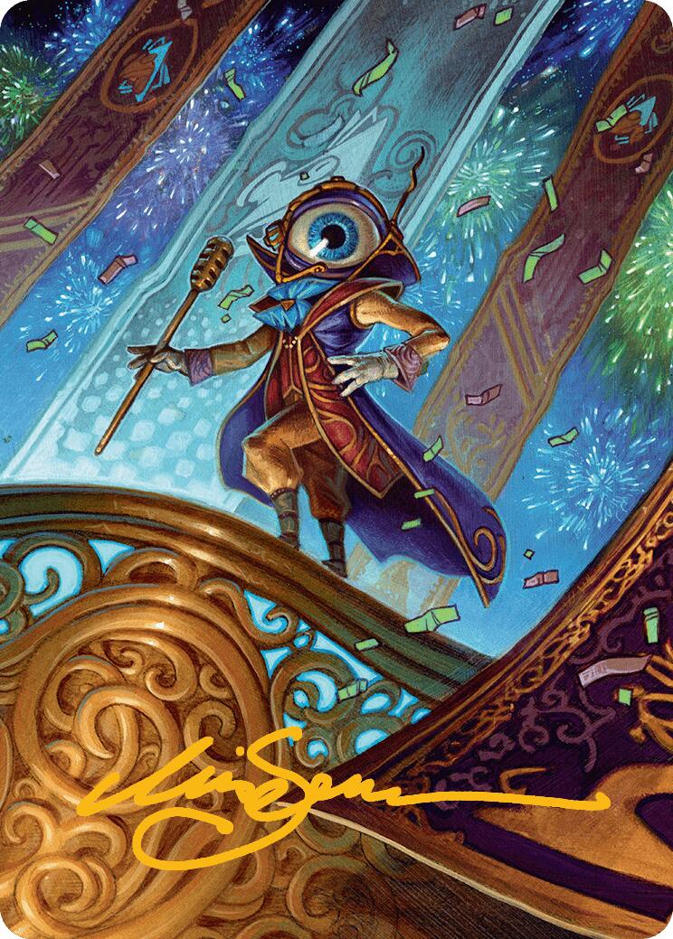 Vnwxt, Verbose Host Art Card (Gold-Stamped Signature) [Aetherdrift Art Series] - Destination Retro