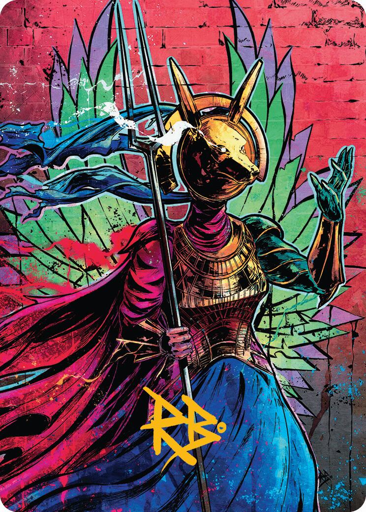 Hazoret, Godseeker Art Card (Gold-Stamped Signature) [Aetherdrift Art Series] - Destination Retro