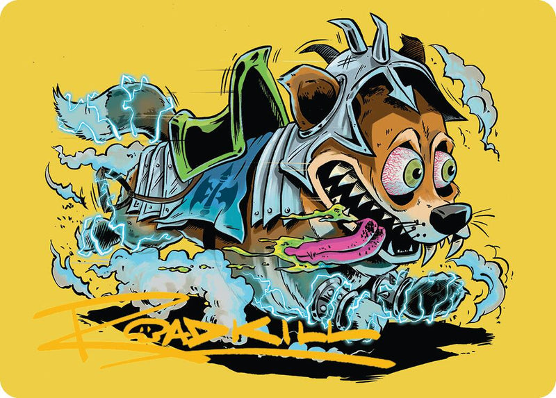 District Mascot Art Card (50/54) (Gold-Stamped Signature) [Aetherdrift Art Series] - Destination Retro