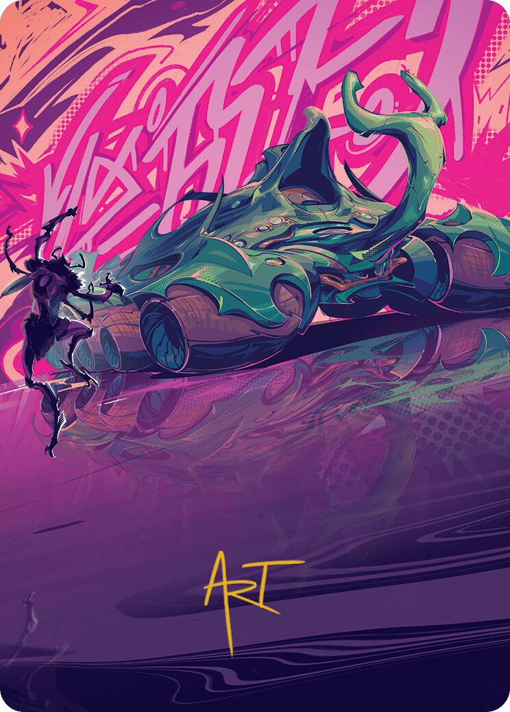 Earthrumbler Art Card (Gold-Stamped Signature) [Aetherdrift Art Series] - Destination Retro
