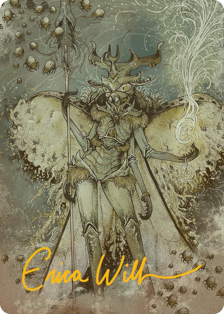 Aatchik, Emerald Radian Art Card (6/54) (Gold-Stamped Signature) [Aetherdrift Art Series] - Destination Retro