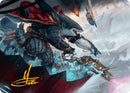 Captain Howler, Sea Scourge Art Card (16/54) (Gold-Stamped Signature) [Aetherdrift Art Series] - Destination Retro