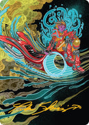 Cloudspire Skycycle Art Card (Gold-Stamped Signature) [Aetherdrift Art Series] - Destination Retro