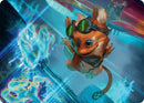 Loot, the Pathfinder Art Card (Gold-Stamped Signature) [Aetherdrift Art Series] - Destination Retro