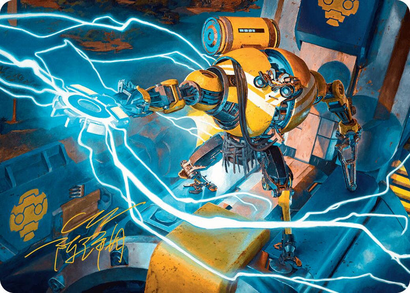 Mendicant Core, Guidelight Art Card (12/54) (Gold-Stamped Signature) [Aetherdrift Art Series] - Destination Retro
