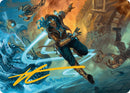 Sita Varma, Masked Racer Art Card (Gold-Stamped Signature) [Aetherdrift Art Series] - Destination Retro
