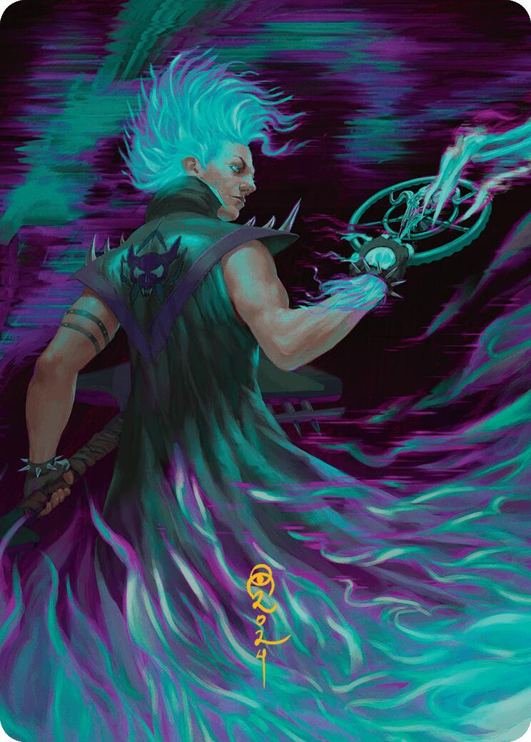 Winter, Cursed Rider Art Card (Gold-Stamped Signature) [Aetherdrift Art Series] - Destination Retro
