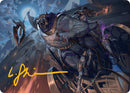 Zahur, Glory's Past Art Card (Gold-Stamped Signature) [Aetherdrift Art Series] - Destination Retro