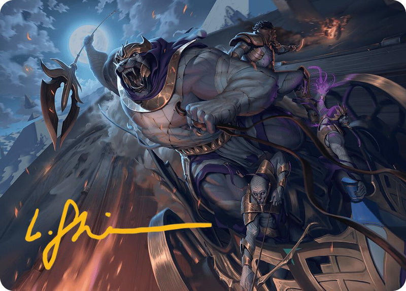 Zahur, Glory's Past Art Card (Gold-Stamped Signature) [Aetherdrift Art Series] - Destination Retro