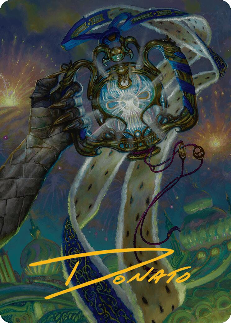 The Aetherspark Art Card (Gold-Stamped Signature) [Aetherdrift Art Series] - Destination Retro
