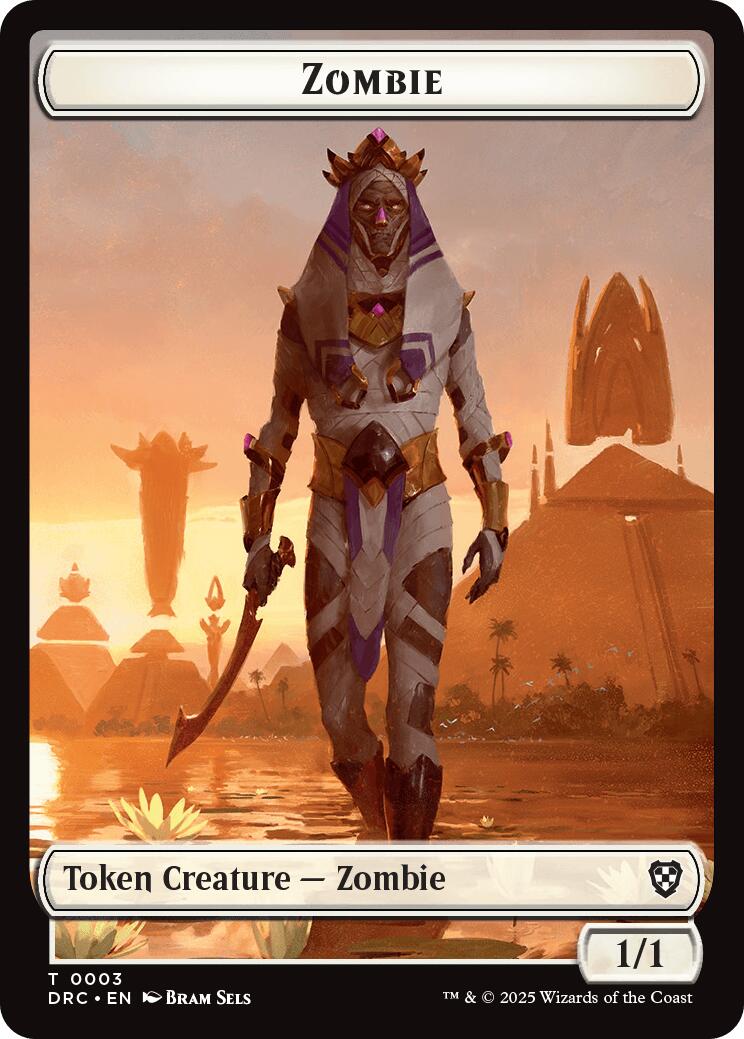 Champion of Wits // Zombie (0003) Double-Sided Token [Aetherdrift Tokens] - Destination Retro