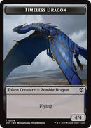 Timeless Dragon // Zombie (0003) Double-Sided Token [Aetherdrift Tokens] - Destination Retro