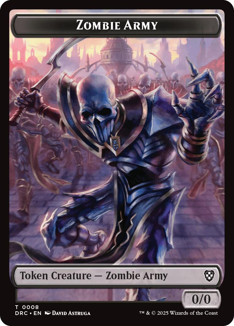 Zombie Army // Shapeshifter Double-Sided Token [Aetherdrift Tokens] - Destination Retro
