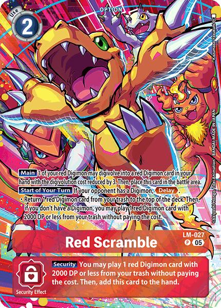 Red Scramble [LM-027] (Alternate Art) [Starter Deck: Protector of Light] - Destination Retro