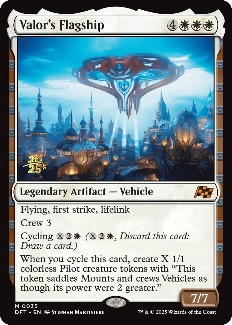 Valor's Flagship [Aetherdrift Prerelease Promos] - Destination Retro